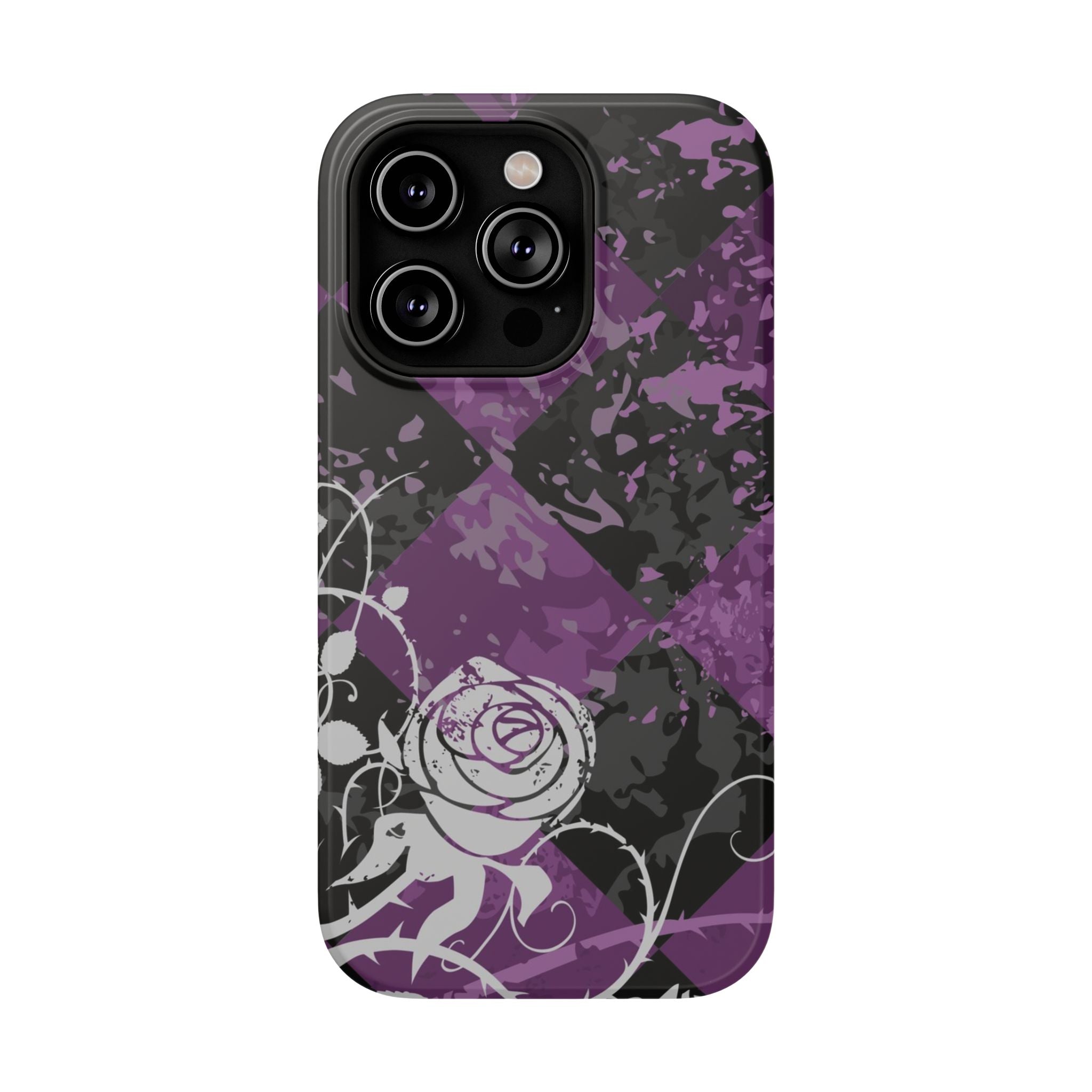 Checkered Rose Tough iPhone Case
