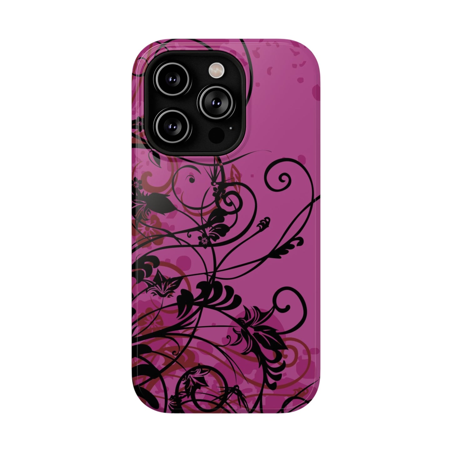 Midnight Petals Tough iPhone Case