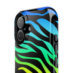 Neon Stripes Tough iPhone Case