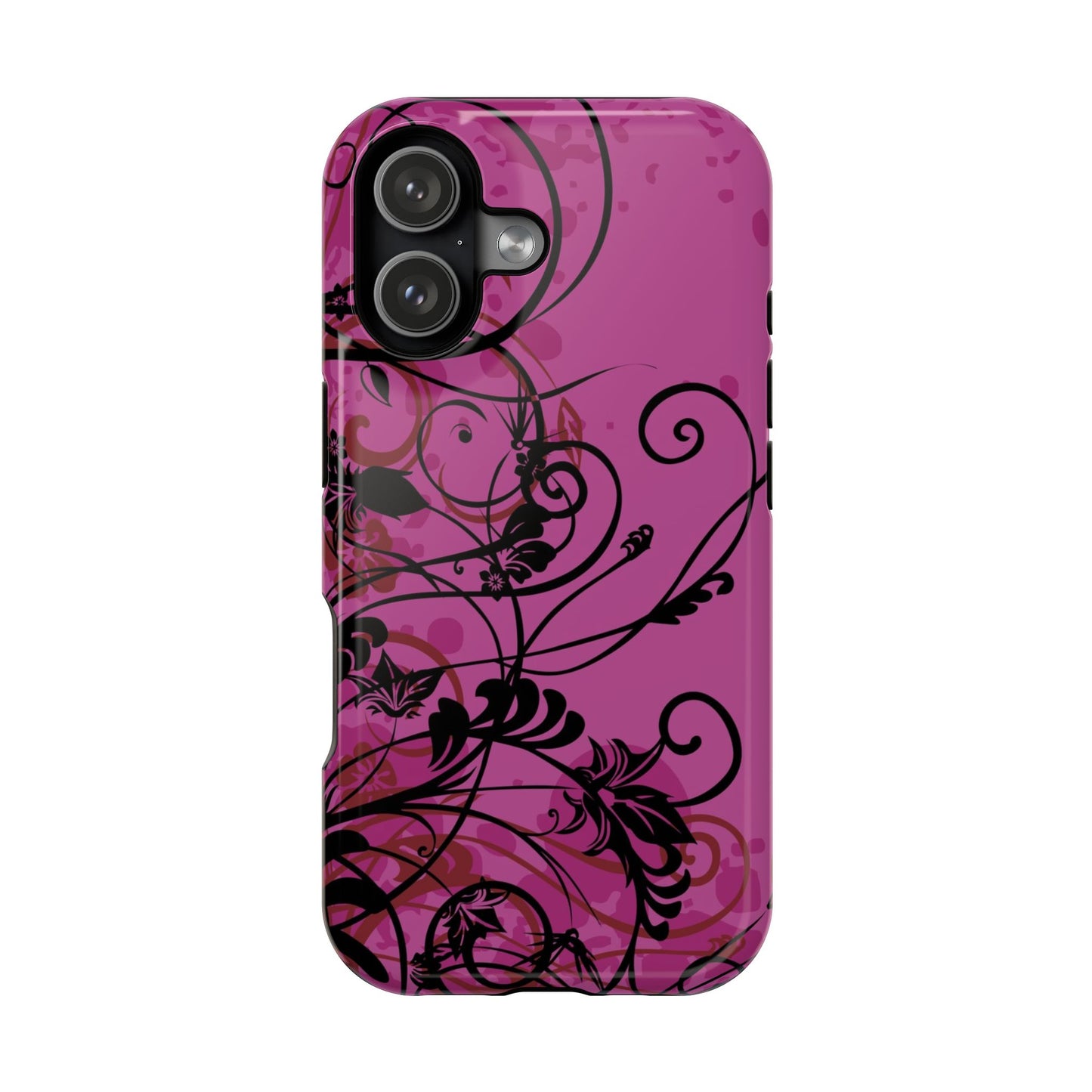Midnight Petals Tough iPhone Case