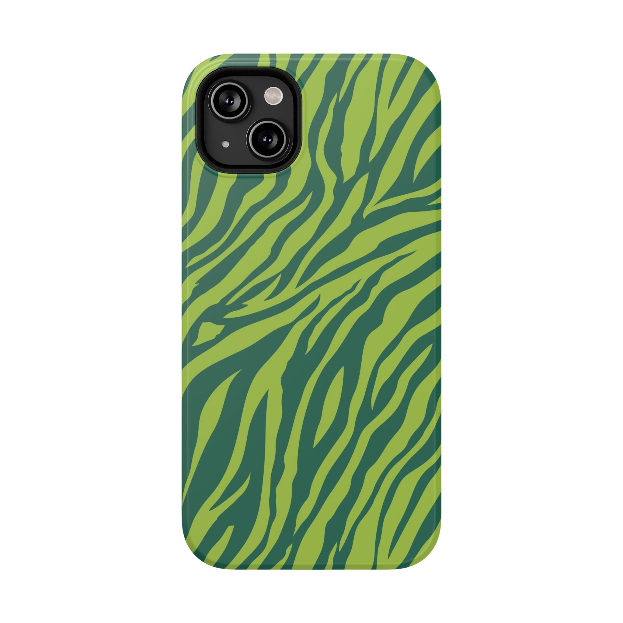 Green Zebra Tough iPhone Case