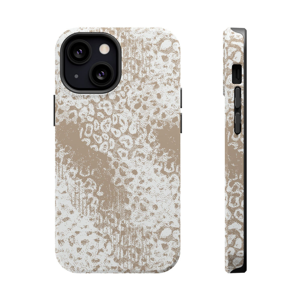 White Leopard MagSafe Tough iPhone Case