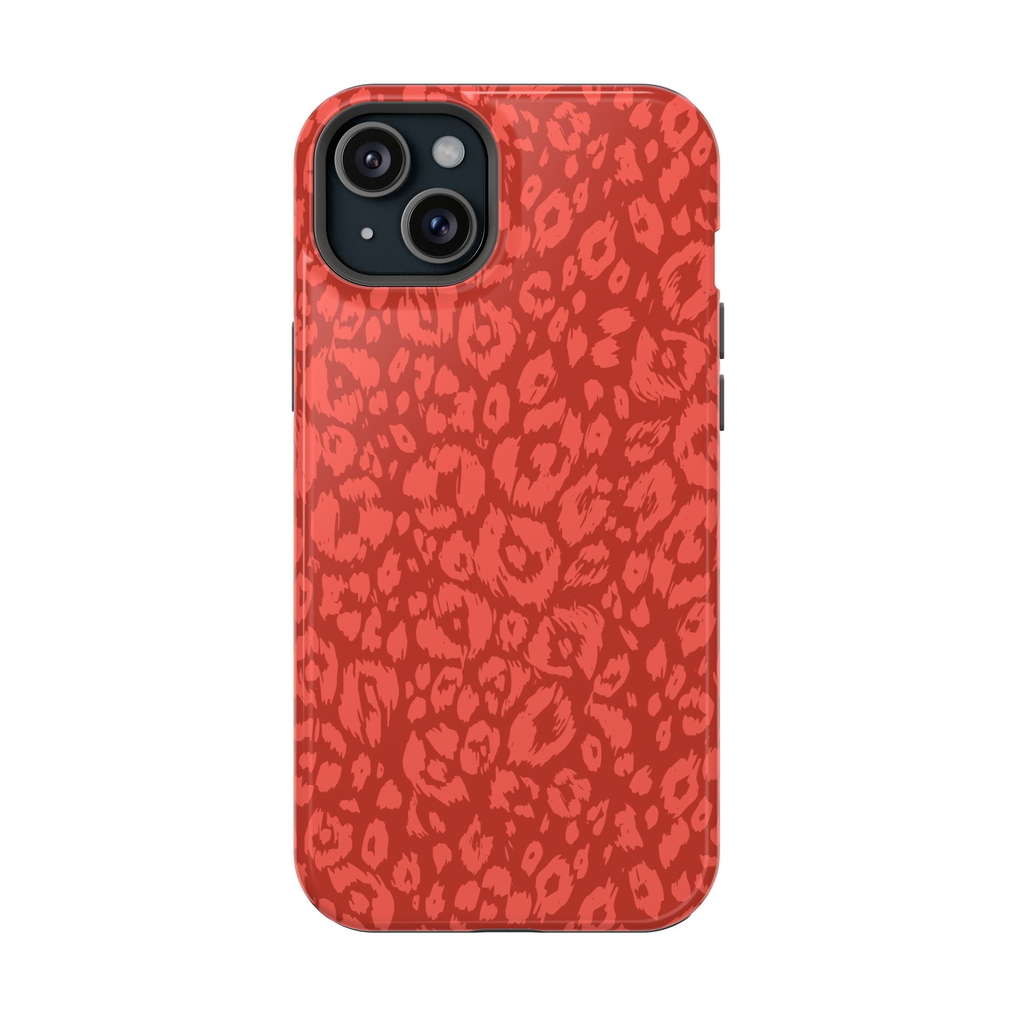 Red Leopard Tough iPhone Case