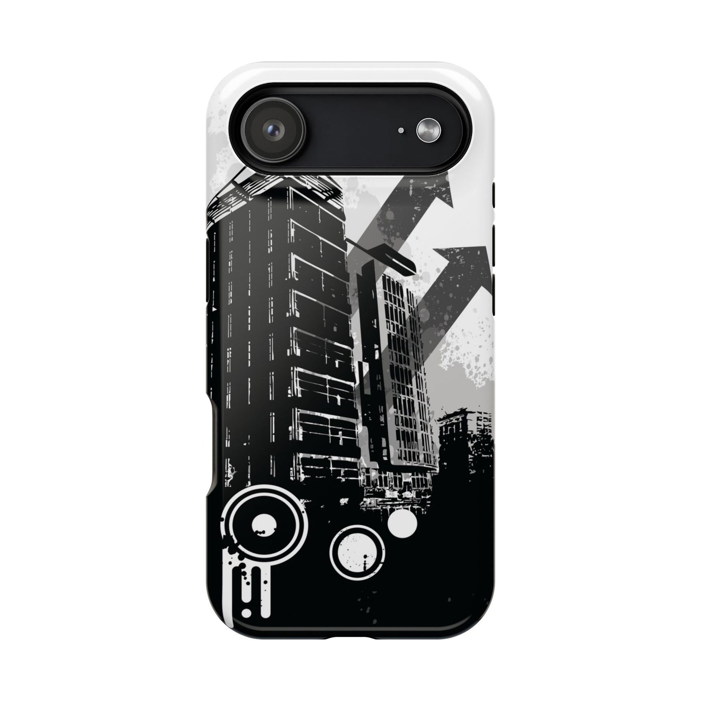 Monochrome City Tough iPhone Case