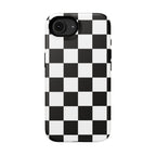 Black Grid Tough iPhone Case