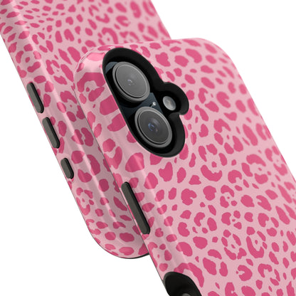 Light Pink Leopard MagSafe Tough iPhone Case