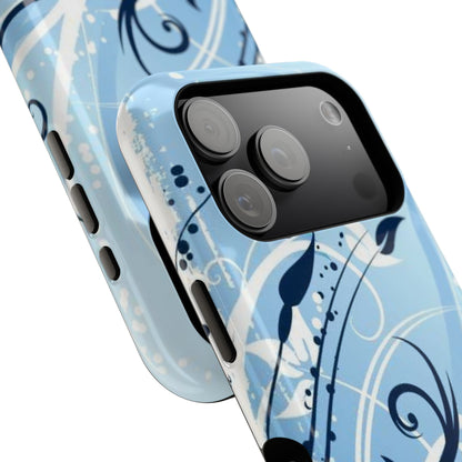 Bloom in Blue Tough iPhone Case
