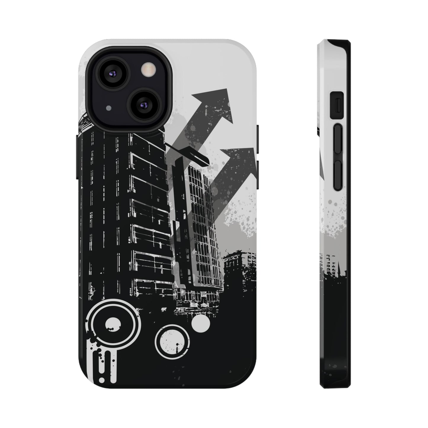 Monochrome City Tough iPhone Case