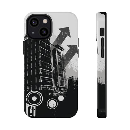 Monochrome City Tough iPhone Case