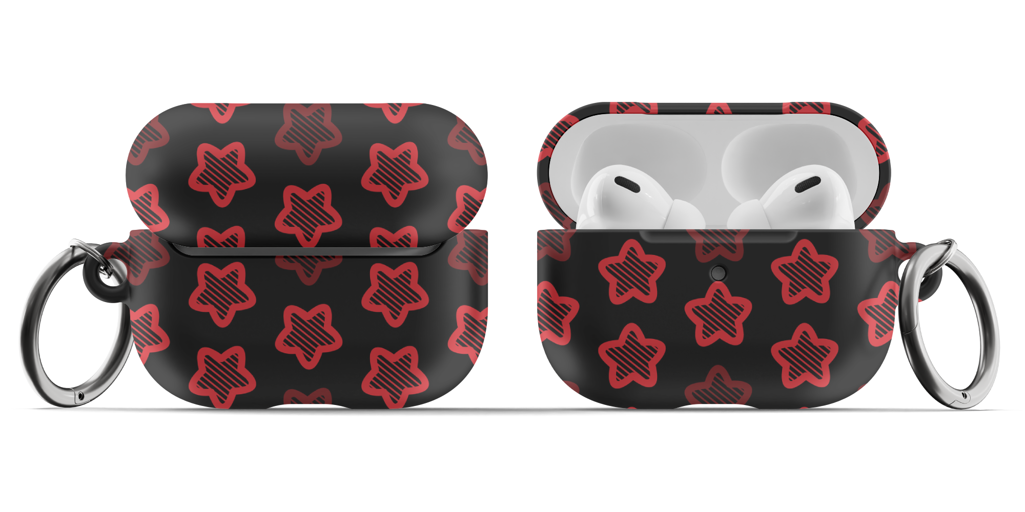 Red Stars AirPods Case
