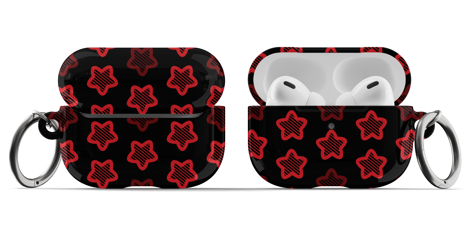 Red Stars AirPods Case