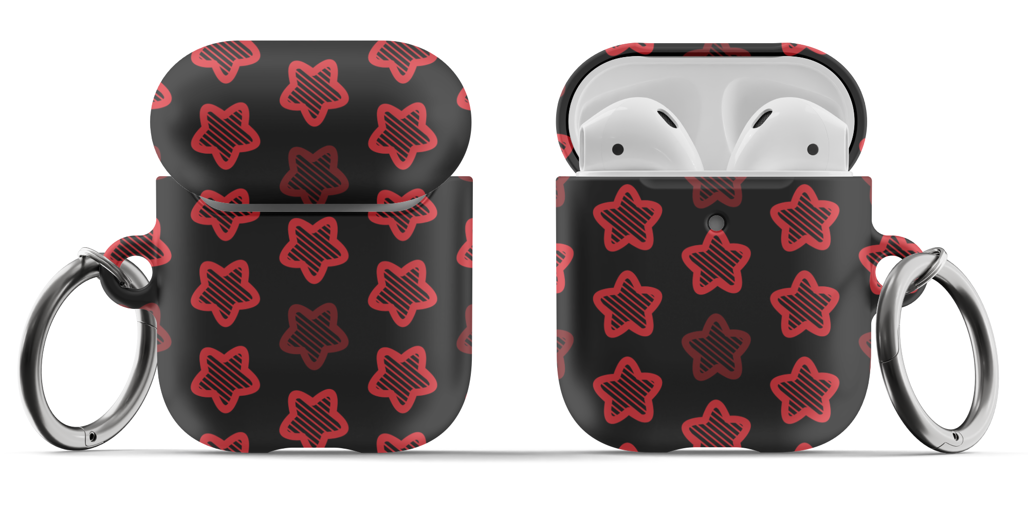 Red Stars AirPods Case