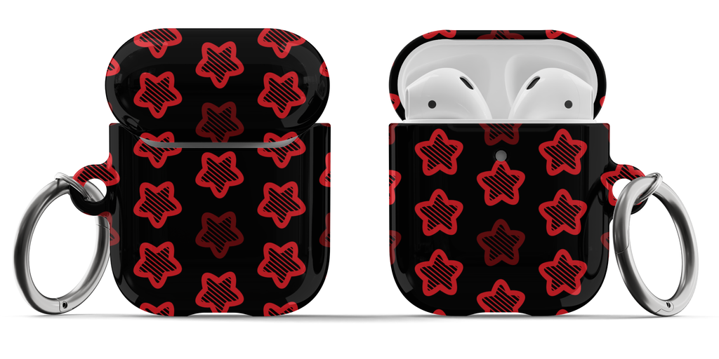 Red Stars AirPods Case