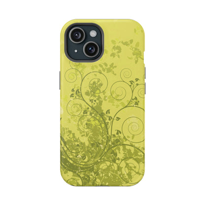 Green Bloom Tough iPhone Case