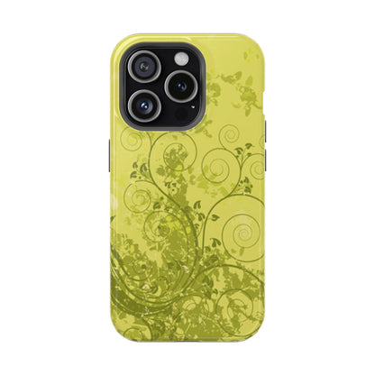 Green Bloom Tough iPhone Case