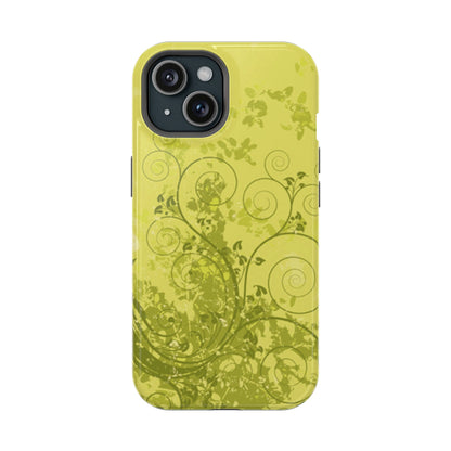 Green Bloom Tough iPhone Case