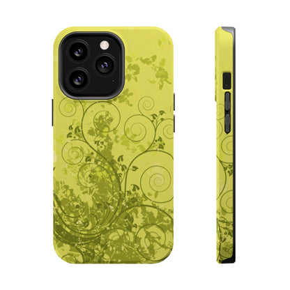 Green Bloom Tough iPhone Case