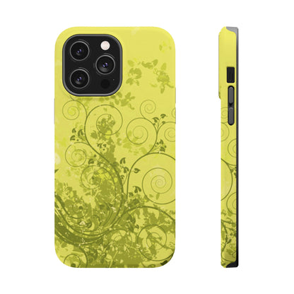 Green Bloom Tough iPhone Case