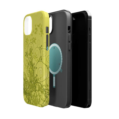 Green Bloom Tough iPhone Case