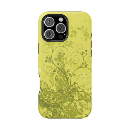 Green Bloom Tough iPhone Case