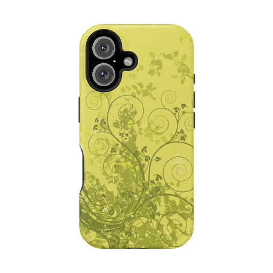 Green Bloom Tough iPhone Case