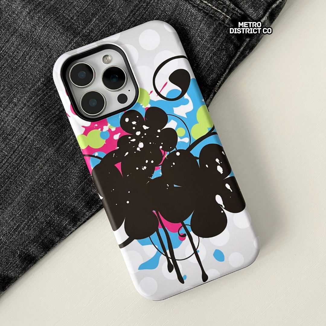 Electric Bloom Tough iPhone Case